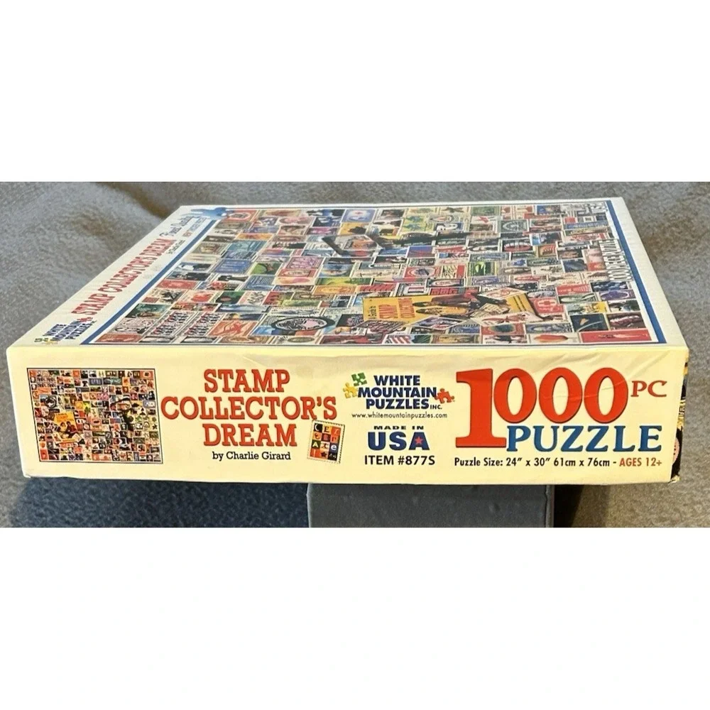 White Mountain Puzzles - Stamp Collectors Dream 1000 Piece Puzzle 2012 #877S